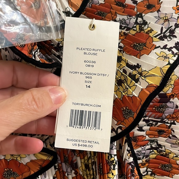 Tory Burch Multicolor Ruffle Blouse - Picture 8 of 15